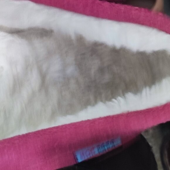 MOC PAPA  Fur Lined Moccasin  US 6 Loafer Pink Classic Cow Suede  Slipper - Picture 7 of 10